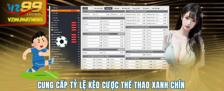 Hệ thống kèo thể thao sôi động